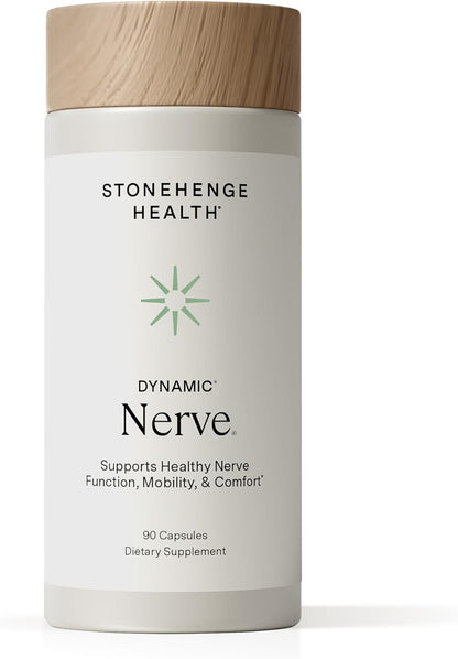Stonehenge Health Dynamic Nerve Supplement - Supports Nerve Function in Fingers, Toes, Hands, and Feet with Alpha Lipoic Acid ALA, Benfotiamine, Pea, Robust B Complex, Boswellia