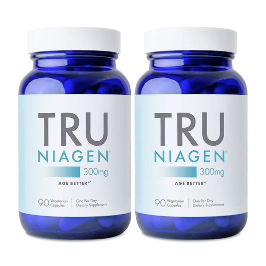 TRU NIAGEN Patented NAD+ Supplement, 300mg Niagen, 30 Servings | Nicotinamide Riboside (NR) Take 1 Daily | 1 Bottle