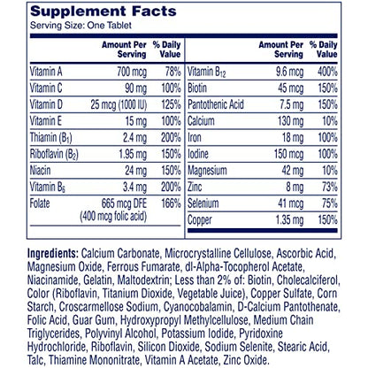 ONE A DAY Bundle Multivitamin for Women 200 Count Tablets Cognitive Supplement