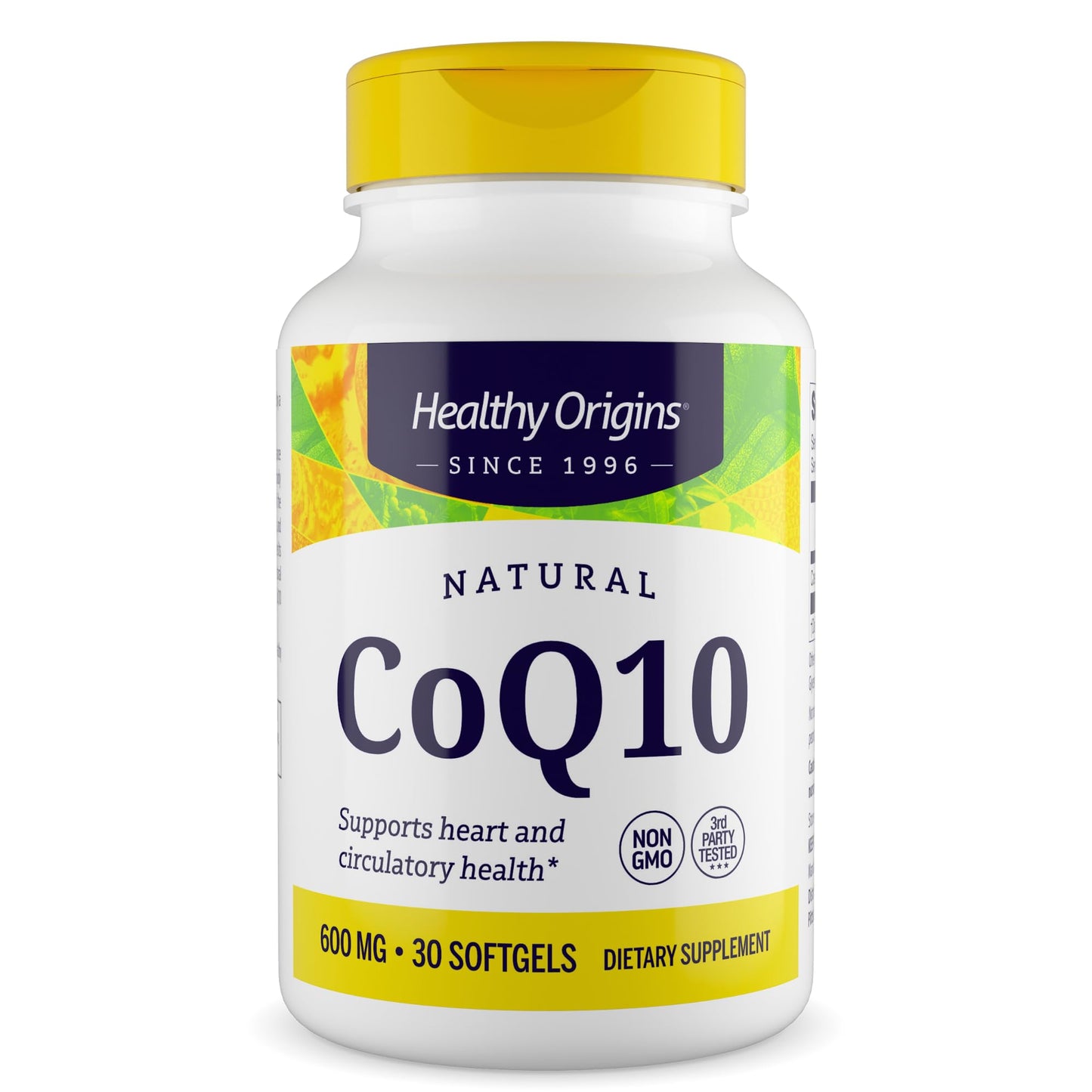 Healthy Origins CoQ10 600 mg, Kaneka Q10, 60 Softgels