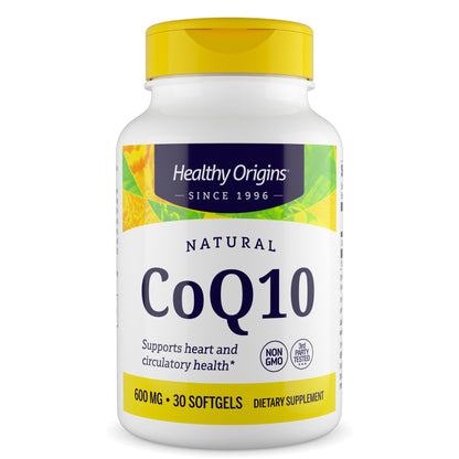 Healthy Origins CoQ10 600 mg, Kaneka Q10, 60 Softgels