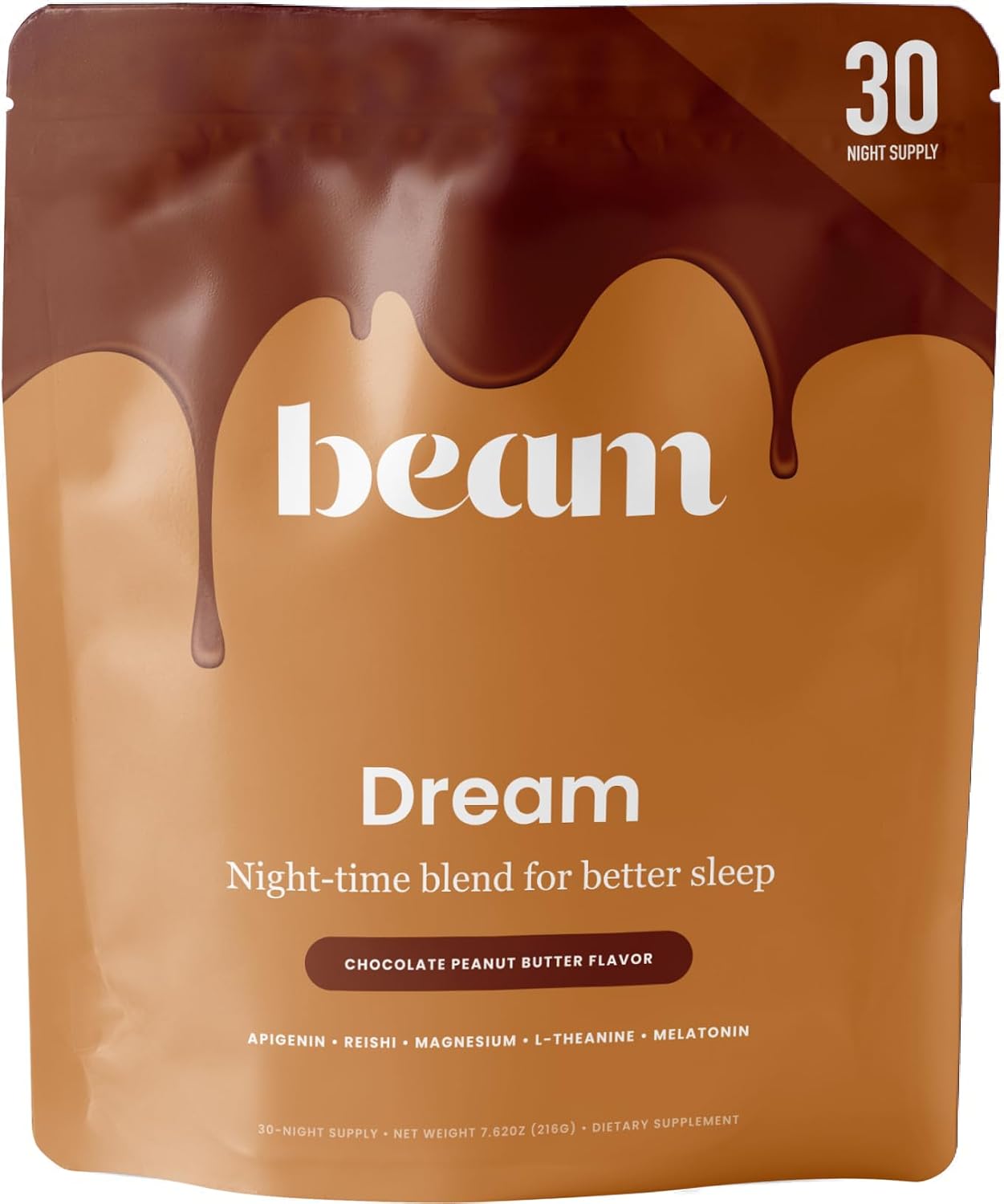 Beam Dream Sleep Powder & Creatine Bundle, Third Party Tested Natural Sleep Aid & Recovery Supplement with Micronized Creatine Monohydrate, Unflavored Pure Creatine Powder for Muscle Strength, Energy