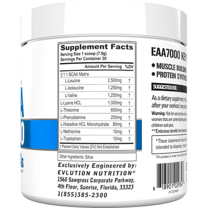 EAAs Amino Acids Powder - EAA Essential Amino Acids Pre & Post Workout Powder for Muscle Building Endurance and Recovery Support with 7g per Serving Plus 5g BCAAs (Pink Lemonade, 30 Servings)