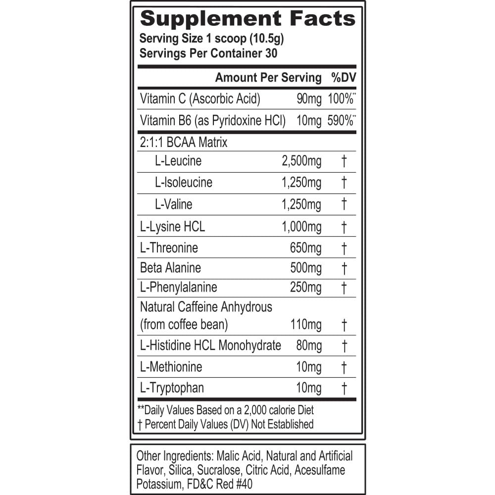 EAAs Amino Acids Powder - Energizing EAA Essential Amino Acids Pre & Post Workout Powder for Muscle Building Energy and Recovery Support with 7g per Serving Plus 5g BCAAs (Watermelon, 30 Servings)