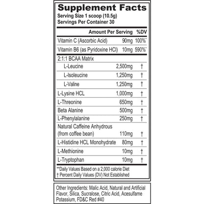 EAAs Amino Acids Powder - Energizing EAA Essential Amino Acids Pre & Post Workout Powder for Muscle Building Energy and Recovery Support with 7g per Serving Plus 5g BCAAs (Watermelon, 30 Servings)