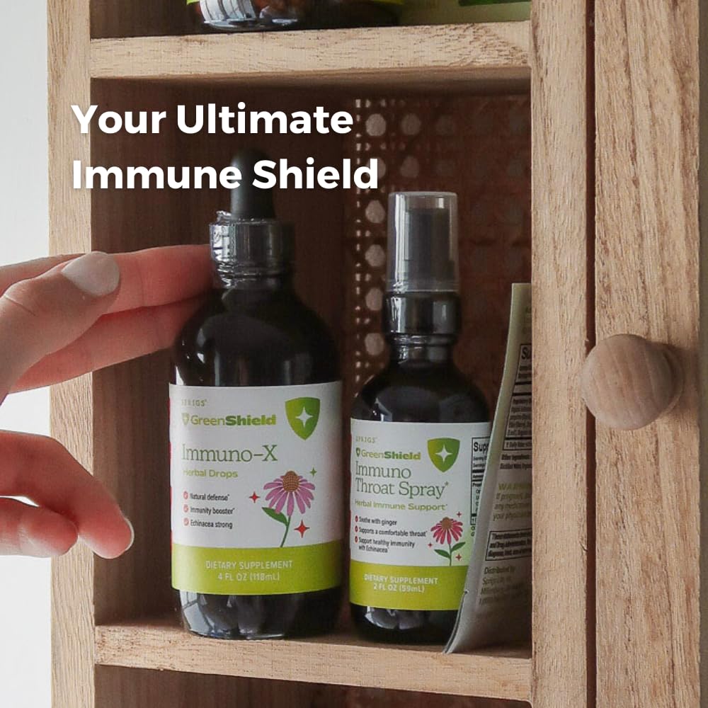Springs Immuno-X Immune Support Tincture, Echinacea, Elderberry & Astragalus Root, Organic Herbal Wellness Boost for Immunity, Digestion & Overall Health 3 Convenient Sizes”