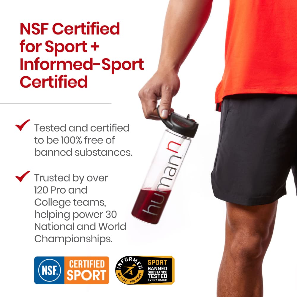 humanN SuperBeets Sport Pre Workout Powder – NSF Certified for Sport – Caffeine Free