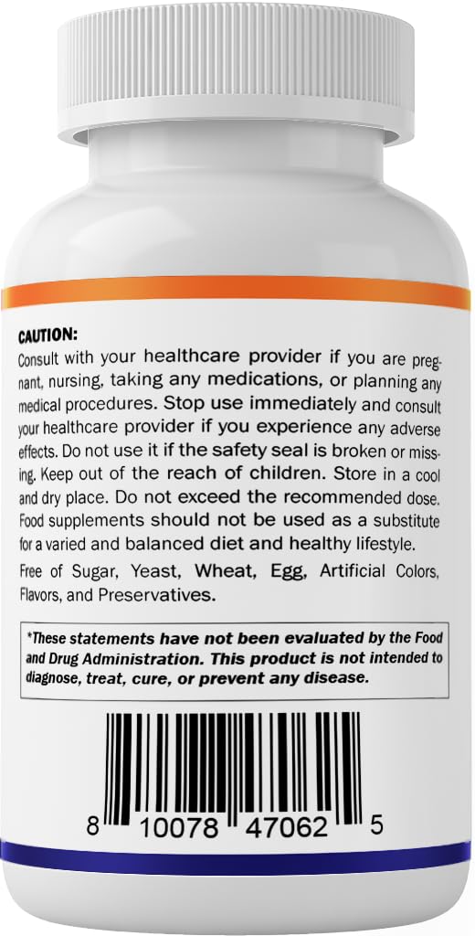 Vitamatic Folic Acid 5 mg (5,000 mcg), 120 Vegetarian Tablets | Vitamin B9 | 8,333 mcg DFE Foalte, Support Red Blood Cell Formation*, Heart & Nervous System Health*, Non GMO, Gluten Free, Made in USA