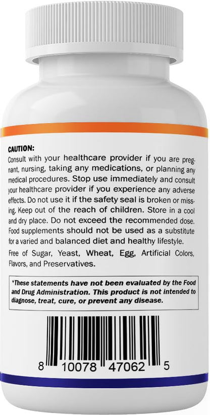 Vitamatic Folic Acid 5 mg (5,000 mcg), 120 Vegetarian Tablets | Vitamin B9 | 8,333 mcg DFE Foalte, Support Red Blood Cell Formation*, Heart & Nervous System Health*, Non GMO, Gluten Free, Made in USA