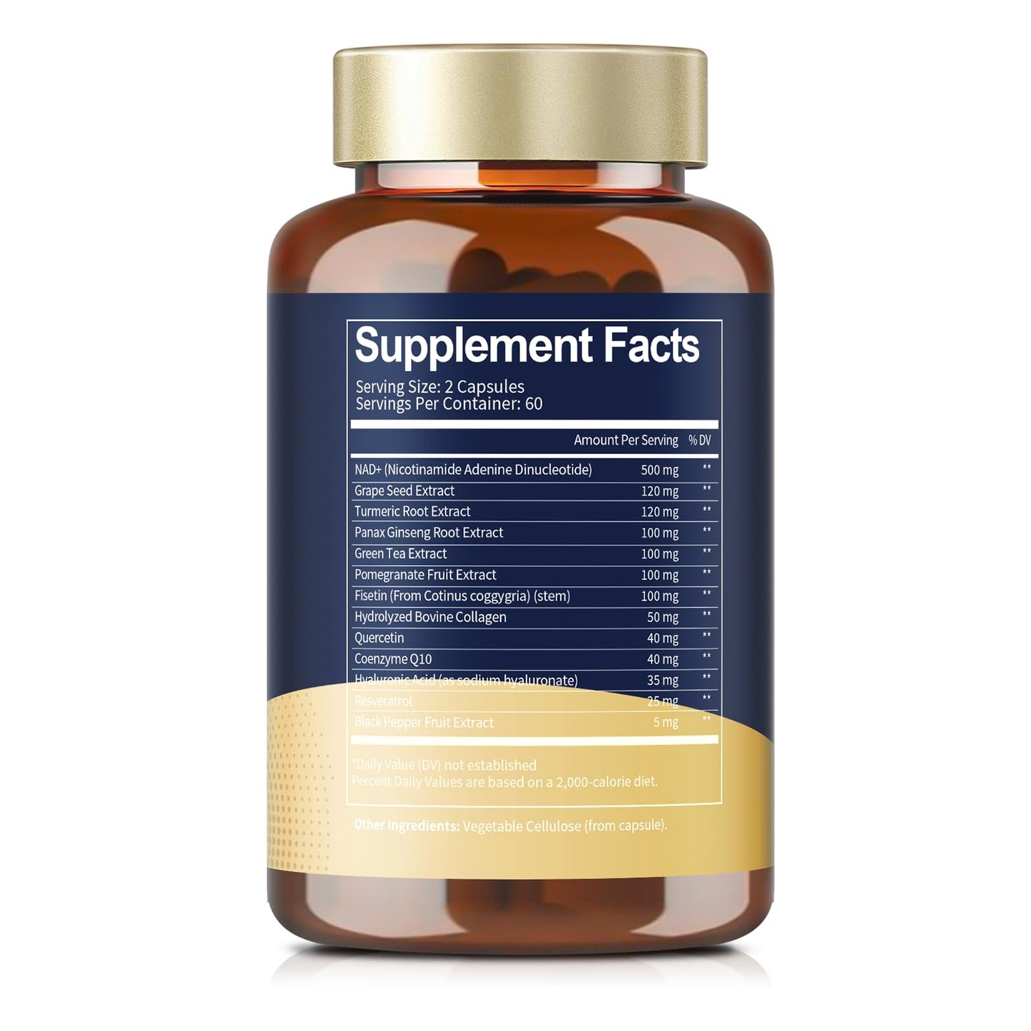 Totaria NAD Supplement for Women Men with nicotinamide riboside resveratrol,Quercetin, Betaine Boost NAD+ Levels NAD Plus Supplement for Anti Aging, Energy, Immune, Focus 120 Capsules