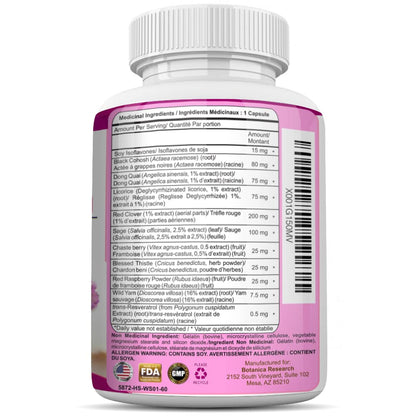 Menopause Relief Support For Hot Flashes Nights Sweats Hormonal Balance Support Supplement
