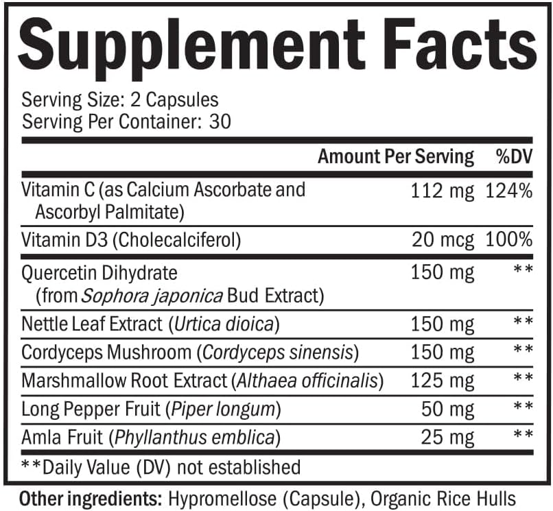 Lung Detox Respiratory & Immune Support Supplement, 60 Capsules