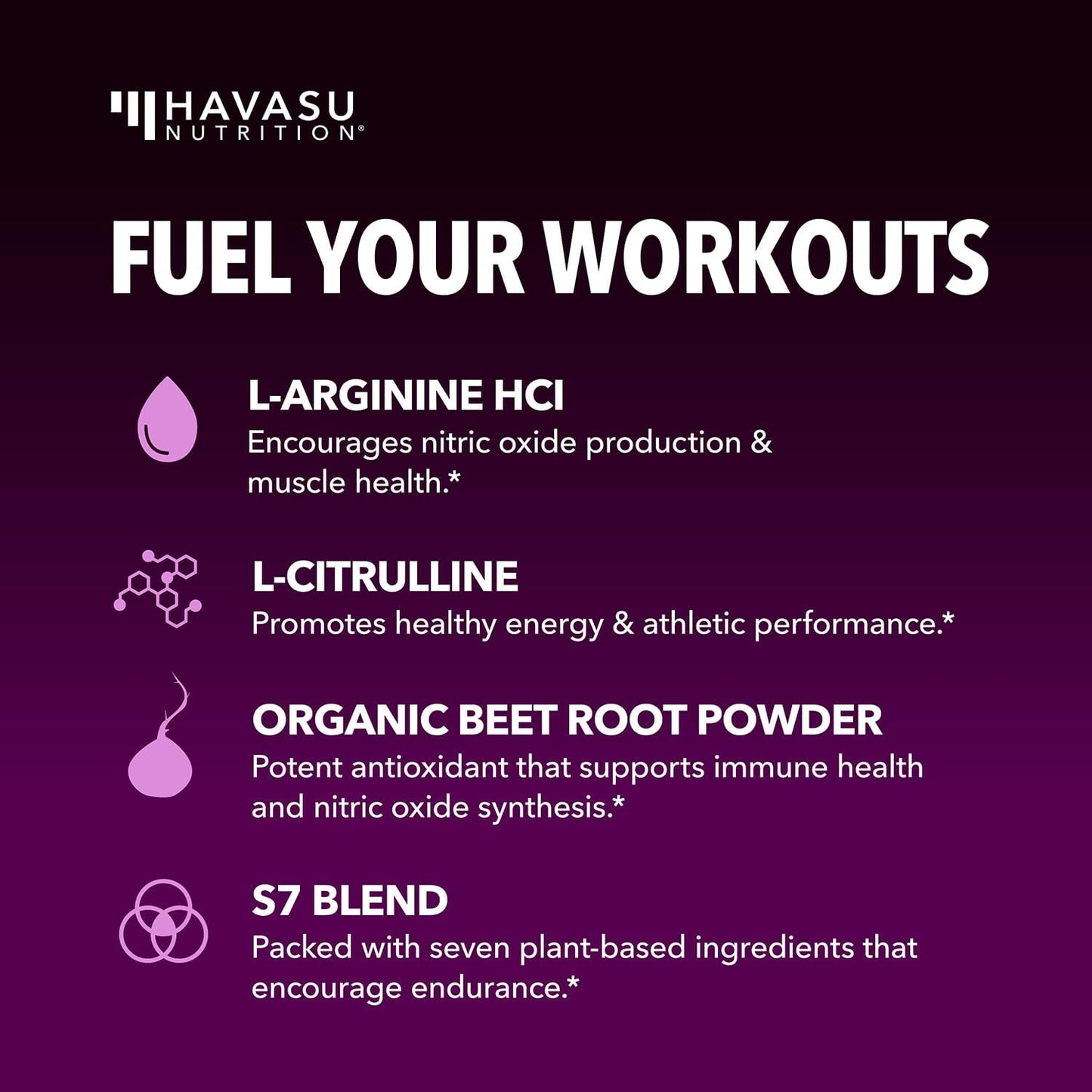 L-Arginine with L-Citrulline Powder, Nitric Oxide Supplement, Mixed Berry | Vegan, Non-GMO Pre and Post Workout Support Powder for Endurance & Recovery, L-Arginine, L-Citrulline, Beet-Root, 30 Servings