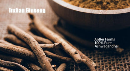 Antler Farms Ashwagandha Root & Extract - 130 Capsules, 1200mg | 100% Pure Organic Ashwagandha Capsules, Standardized to 5% Withanolides, Enhances Mental Performance, Energy, and Immunity