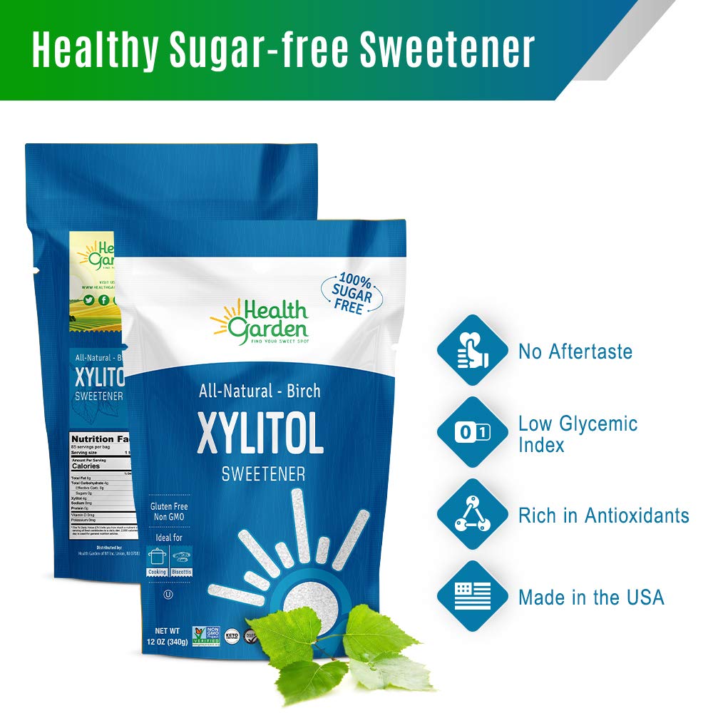 Health Garden Birch Xylitol Sweetener - Xylitol Sugar Substitute - 15 oz