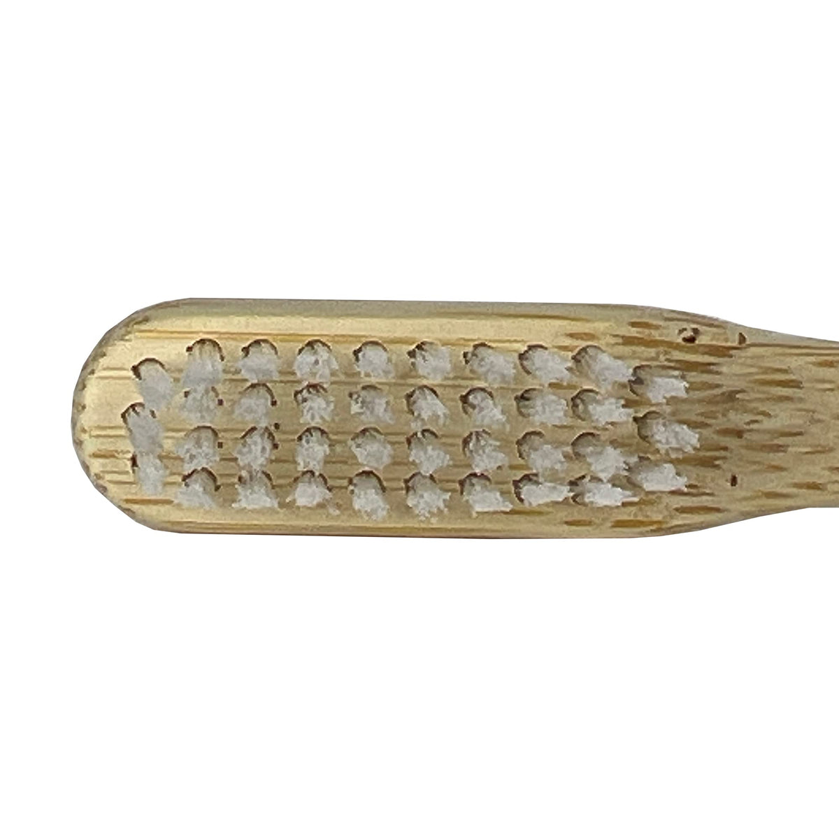 OraWellness BrushEco Bamboo Toothbrush, 3 Rows, Wooden Toothbrush