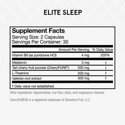 Momentous Elite Sleep Capsules - Vegan - Gluten-Free - NSF Certified for Sport - 30 Servings