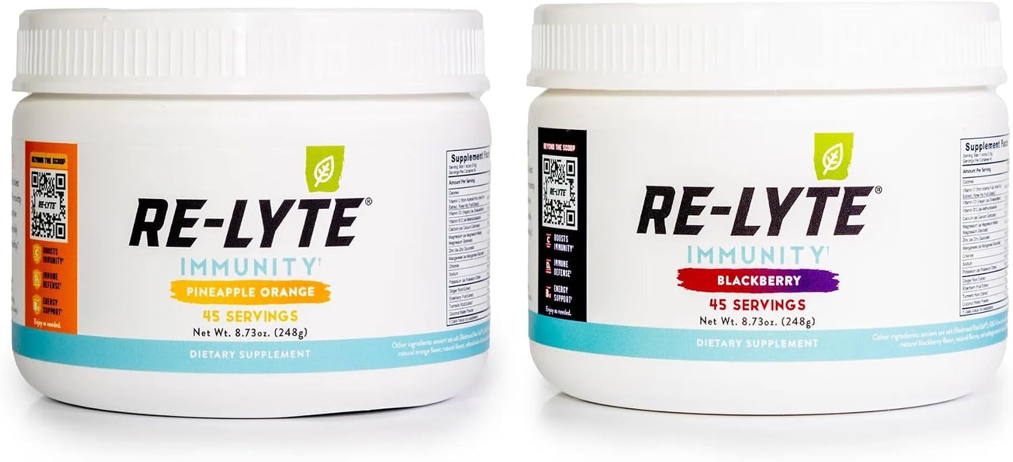 REDMOND Re-Lyte Immunity, Multivitamin Supplement Mix (Pinapple Orange)