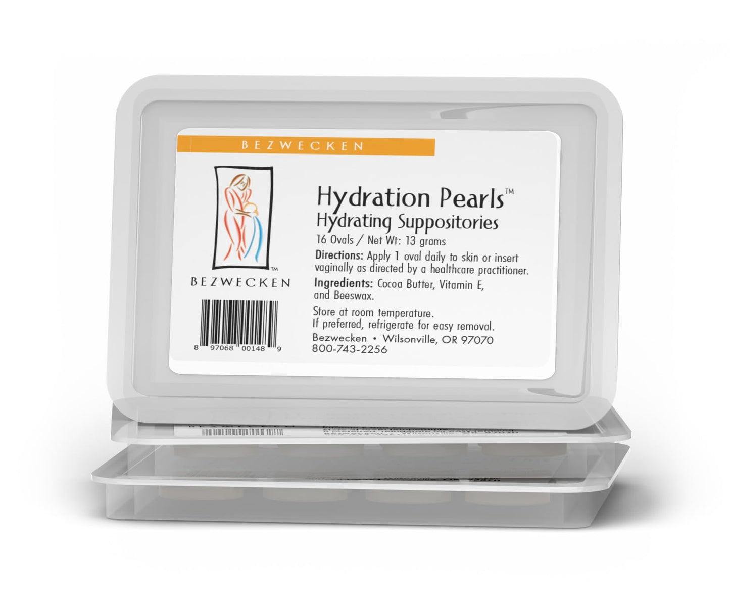 Bezwecken – Hydration Pearls Ovals – 16 Ovals – Professionally Formulated for Immediate Vaginal Lubrication – Safe & Natural