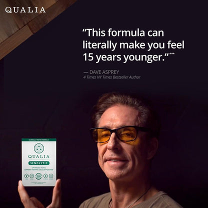 Qualia Senolytic & Qualia Stem Cell | Advanced Cellular Renewal System | Supports Healthy Aging Repair & Rejuvenation | 1-Month Supply Bundle