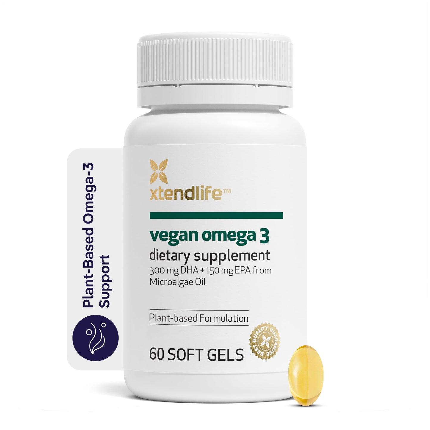 Xtendlife Omega 3 QH Fish Oil + CoQ10 for Heart, Brain, Joint & Skin-1100mg Omega - 3 with DHA, EPA, Ubiquinol, Astaxanthin & Lycopene - 1 Month Supply (60 Count)