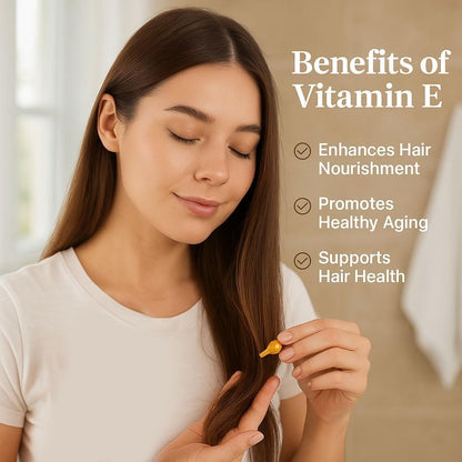 Vitamin E Topical Skin Oil Capsules, Royal Jelly, 2-Pack