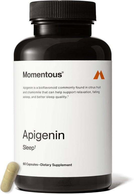 Momentous Apigenin Supplement - 50 mg per Capsule - NSF Certified for Sport - 60-Count
