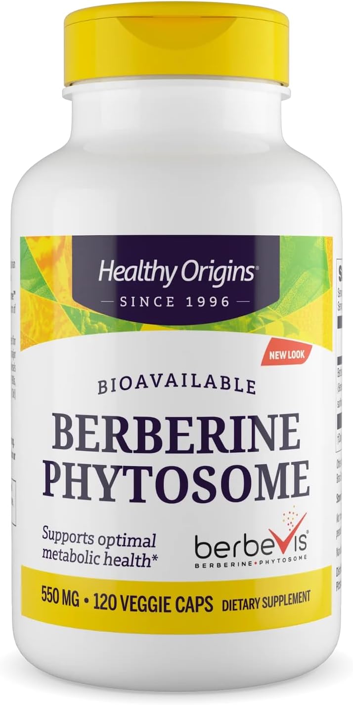Healthy Origins Berberine Phytosome 550 mg, 120 Veggie Caps