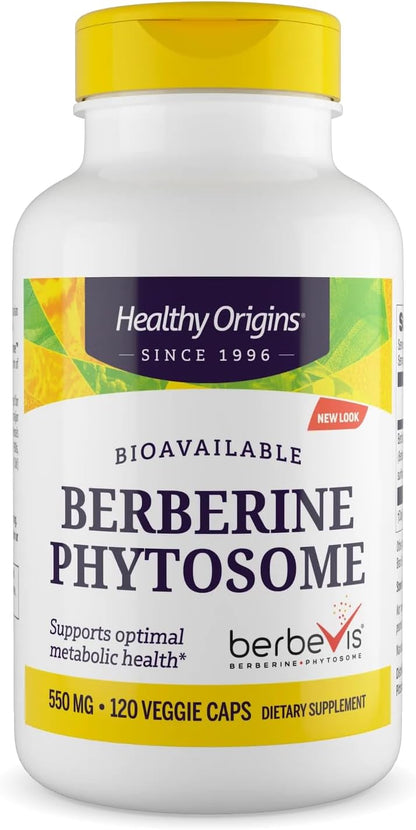 Healthy Origins Berberine Phytosome 550 mg, 120 Veggie Caps