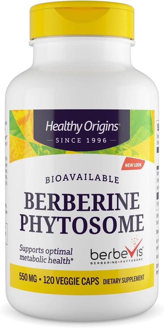 Healthy Origins Berberine Phytosome 550 mg, 120 Veggie Caps