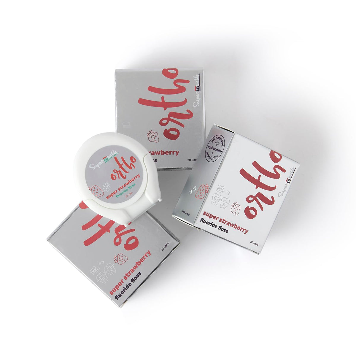 SuperMouth Ortho Floss Threader for Braces, 3 Pack, Mint