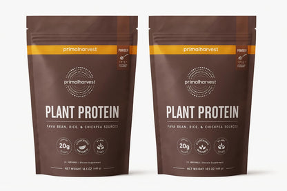 Primal Harvest Protein - Vegan Chocolate Protein Powder, Gluten & Dairy Free