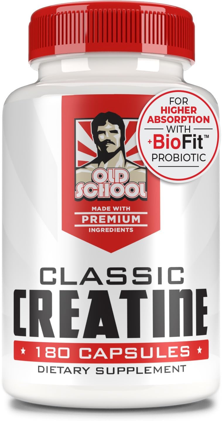 Creatine Monohydrate Capsules - 5000mg + BioFit™ (Max Strength) Supports Muscle 