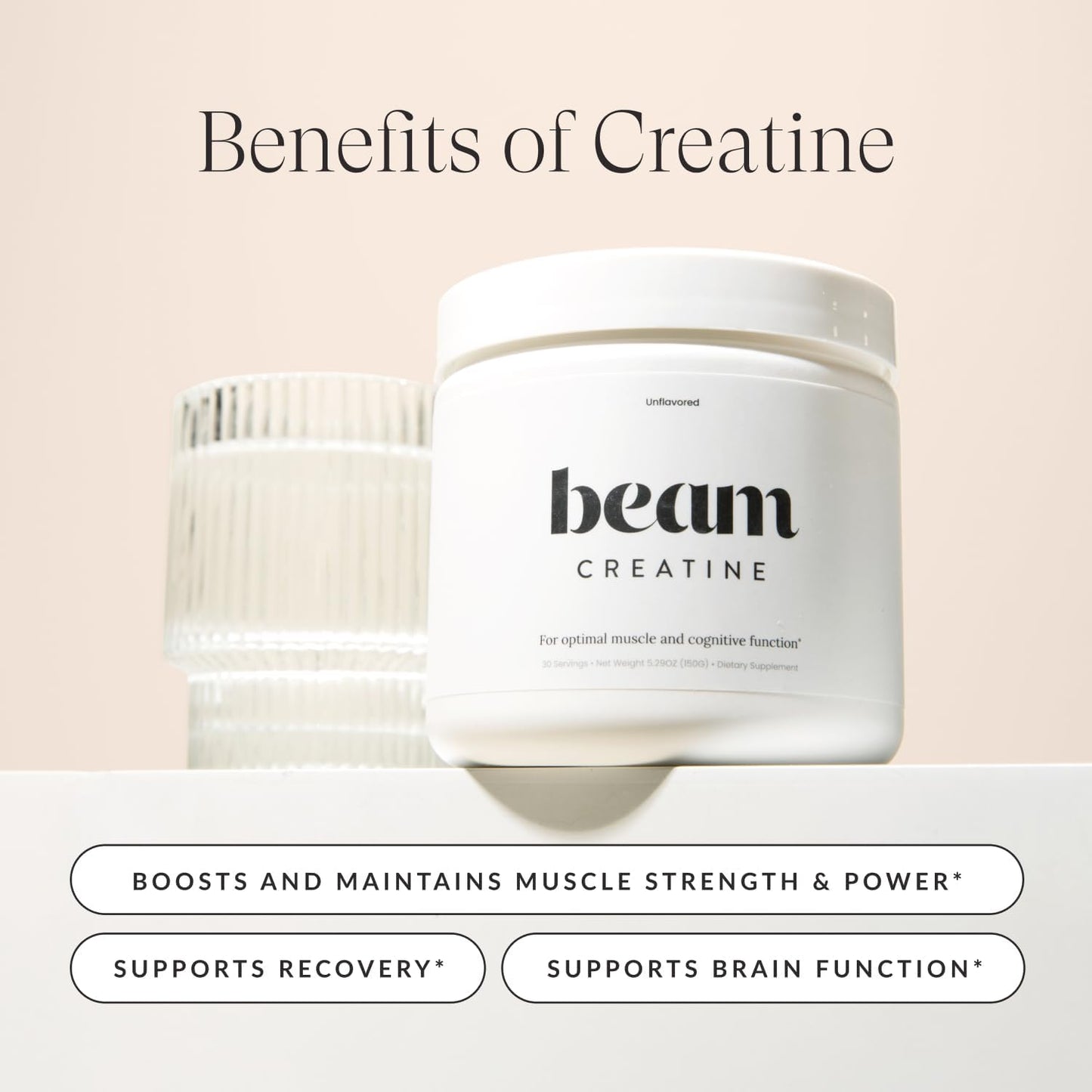 BEAM Creatine + Colostrum Bundle – Micronized Creatine Monohydrate for Strength, Power & Recovery with Grass-Fed Bovine Colostrum for Immune, Gut Health & Muscle Support – Third-Party Tested