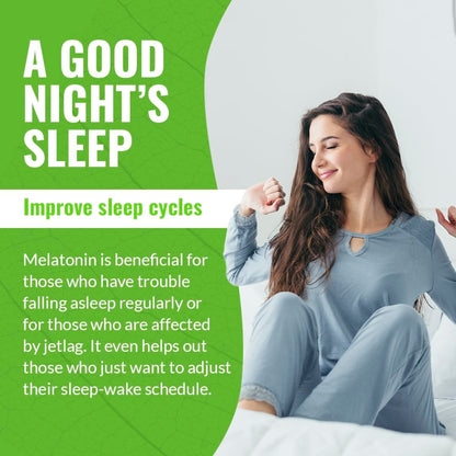 Liquid Melatonin for Kids and Adults 3mg - 2 Month Supply Natural Sleep Aid Drops