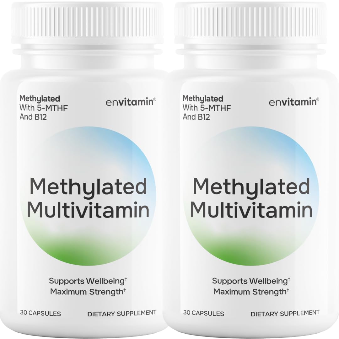 envitamin Methylated Multivitamin Multimineral Complex with L Methylfolate, Methylated B12, 5-MTHF, Inositol, and Lycopene