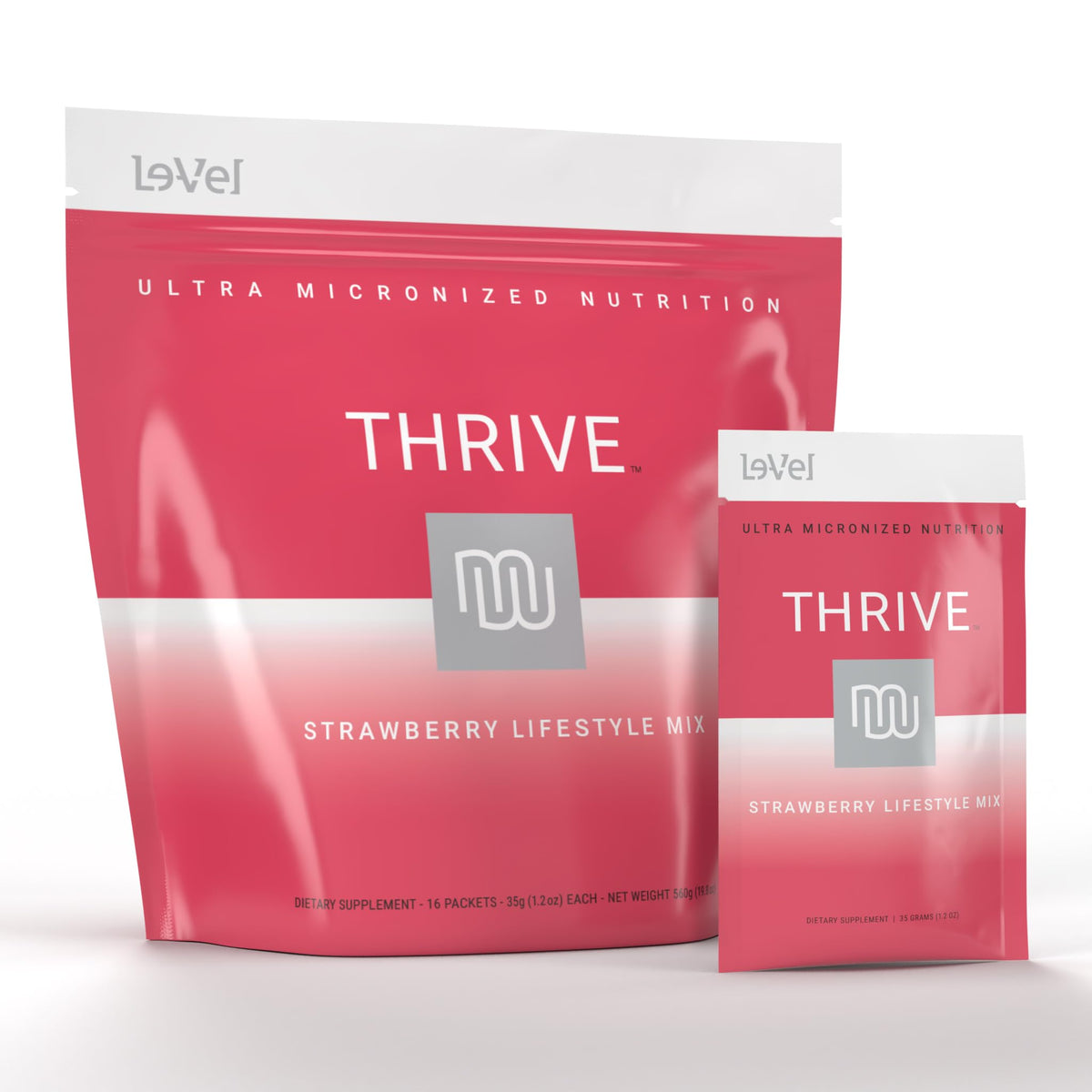 Le-Vel Thrive 2.0 Premium Strawberry Protein Shake for Men & Women | Strawberry 