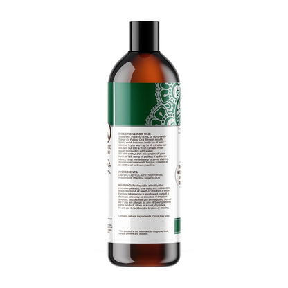 GuruNanda Starter Coconut Oil Pulling Mouthwash with Peppermint Oil, 8oz