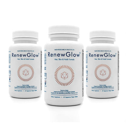 Skin Research Institute Renewglow Biotin Supplement - Vegan Friendly - Healthy Skin