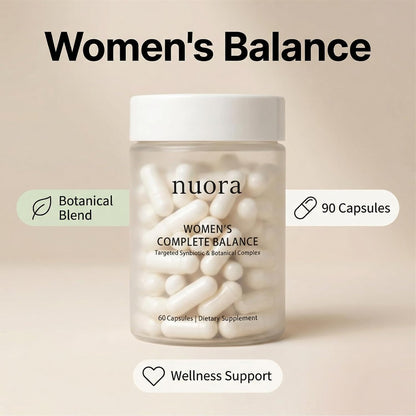 Nuora Gut Ritual Capsules for Women's Gut Health, Gut Biofilm Probiotic Ritual with Berberine, Promotes Metabolism and Gut Balance, Vegan, Non-GMO, 60 Capsules