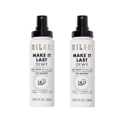Milani Make It Last Dewy - Dewy Finish Setting Spray - 3 in 1- Hydrate + Illuminate + Set