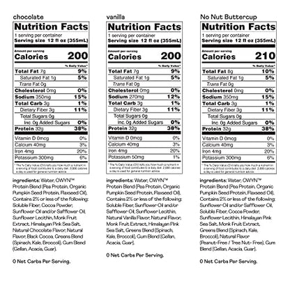 OWYN Only What You Need Pro Elite Vegan High Protein Keto Shake, 32g Protein