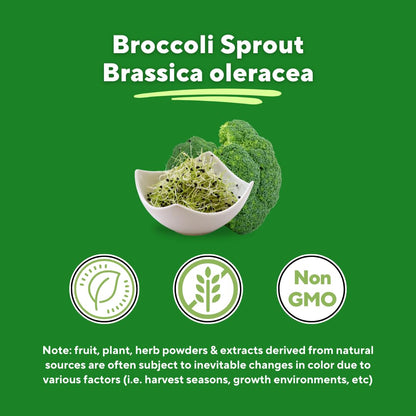 Vitapia Organic Broccoli Sprout & Broccoli Extract for Sulforaphane, Antioxidant, Brain, Skin, Heart Health Support - 120 Veggie Capsules - Non-GMO, Gluten-Free, Vegan-Friendly Supplement