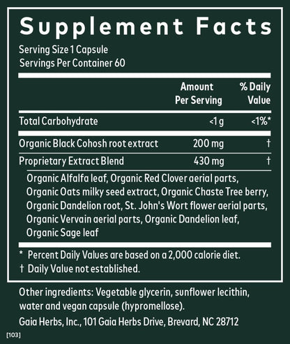 Gaia Herbs Menopause Support Daytime - Helps Maintain Hormone Balance and Well