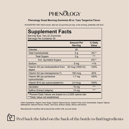 Phenology Menopause Relief Daily Duet with Melatonin 3mg – Morning & Evening Jars, 30 Day Supply