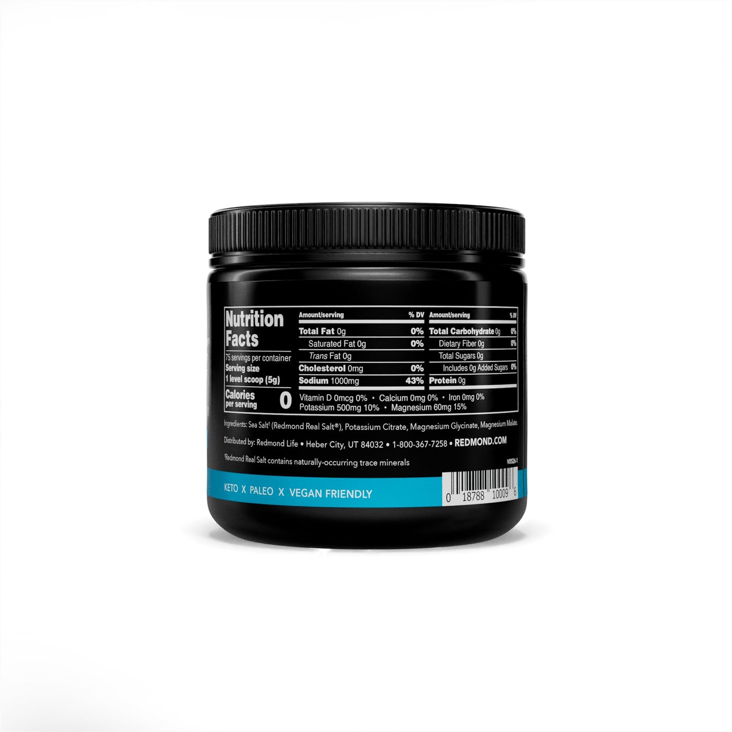 REDMOND Re-Lyte Sugar Free Electrolyte Powder Mix (Strawberry Lemonade) | Zero Sugar Electrolytes, Hydration Powder