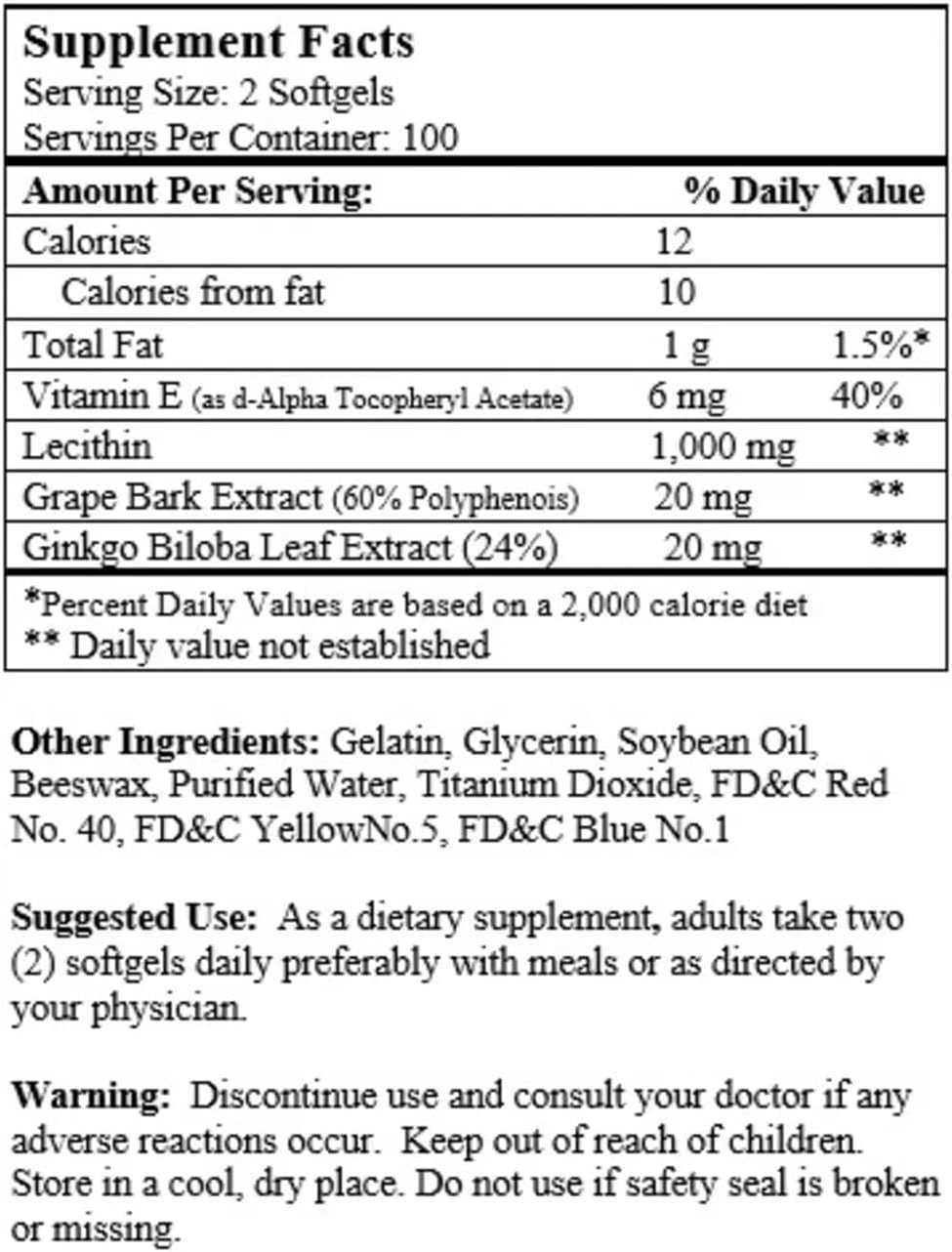 Hyper Lecithin, Soy Lecithin & Ginkgo Biloba, 200 Softgels