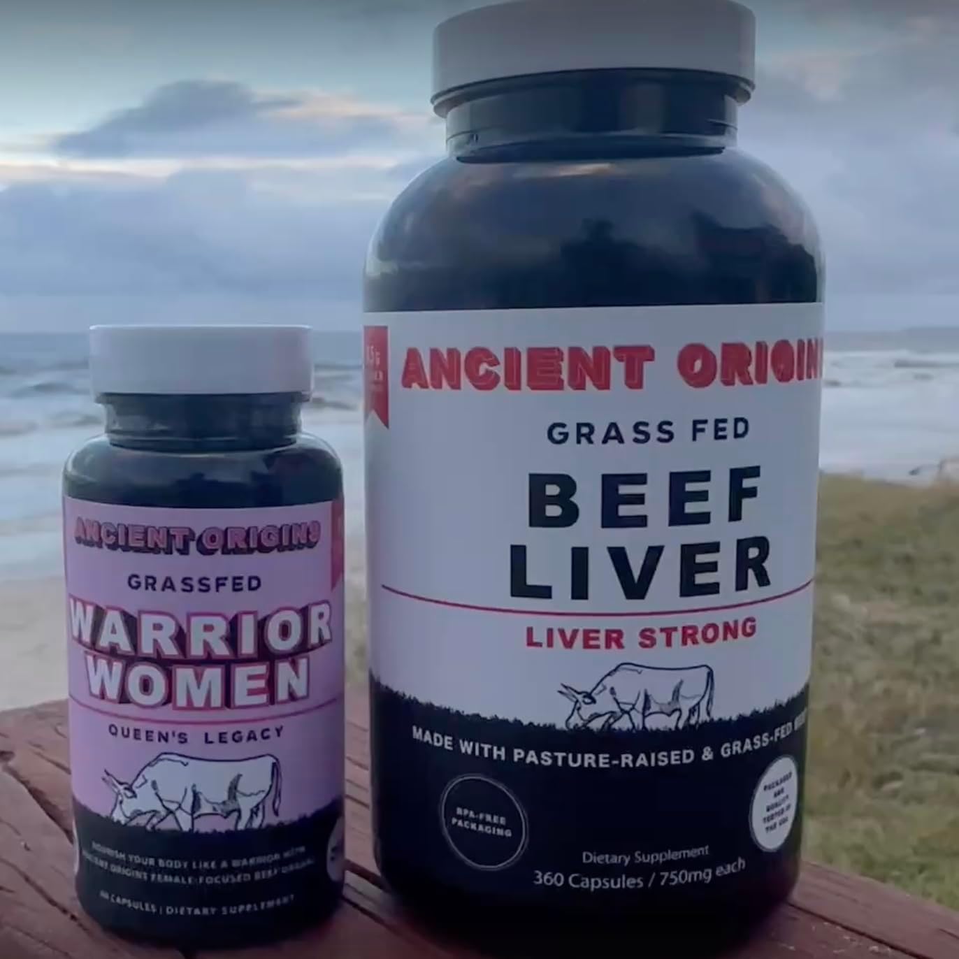 Ancient Origins Warrior Women Female Optimized Beef Organs and Two Months of Grass Fed Beef Liver