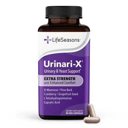 Urinari-X - Urinary Tract Support - Fast Acting UTI Relief - Vitamin Supplement for Healthy Bladder Function & Immunity - D-Mannose, Cranberry, Caprylic Acid, Uva Ursi & Grapefruit - 90 Capsules