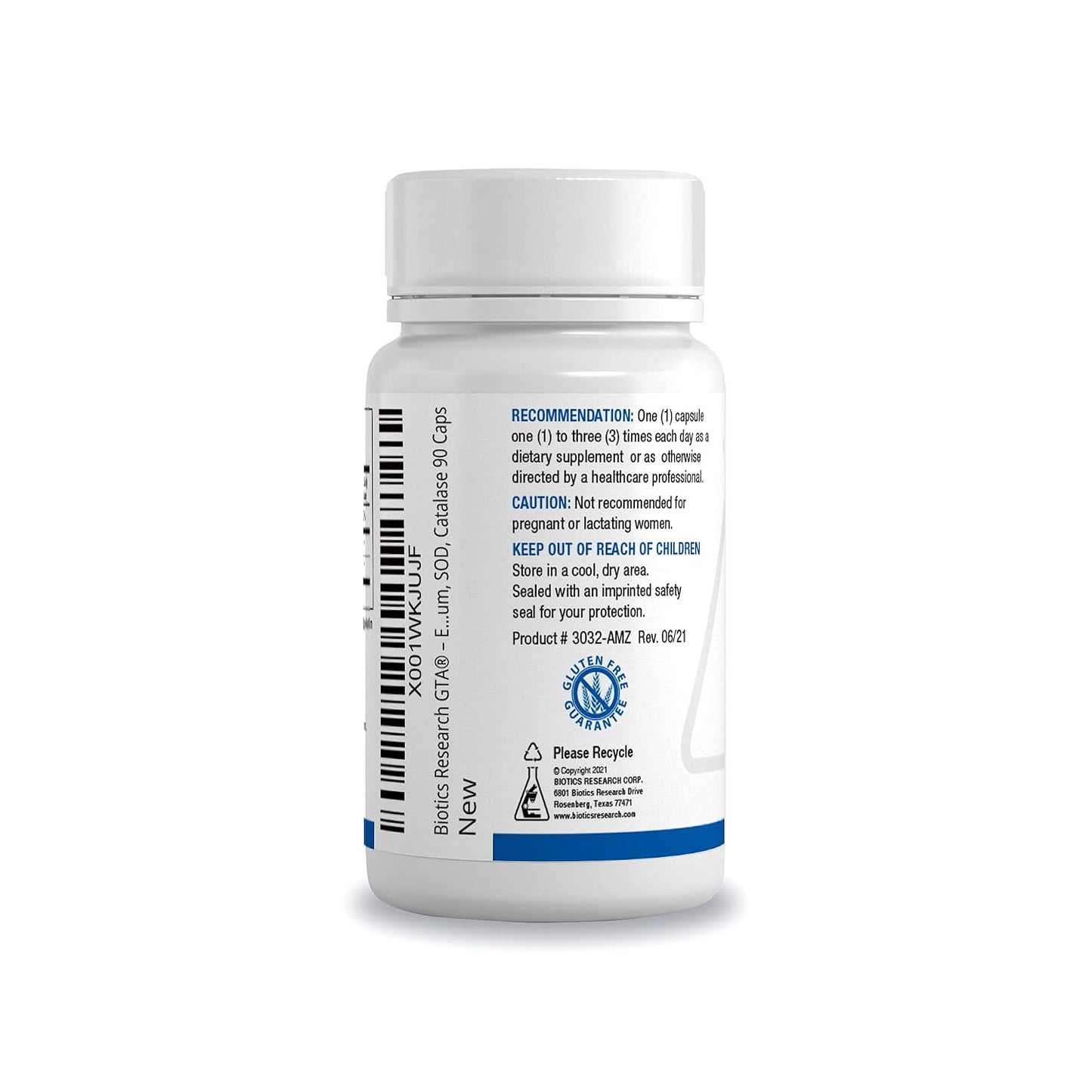 Biotics Research GTA – Selenium Supplement with Rubidium, Porcine Glandular, Endocrine Glands Support, Optimal Hormonal Balance - SOD, Catalase, Phytochemically Bound Trace Elements™ - 90 Capsules